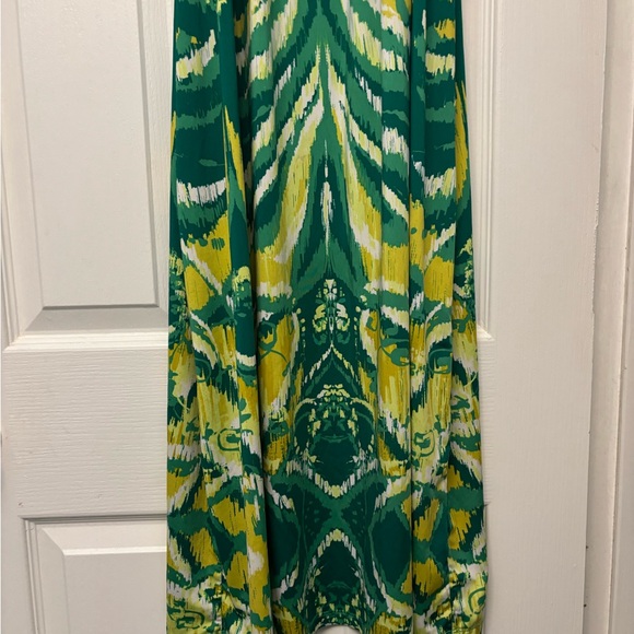 INC International Concepts Vibrant Green and Yellow Dress - Picture 5 of 6